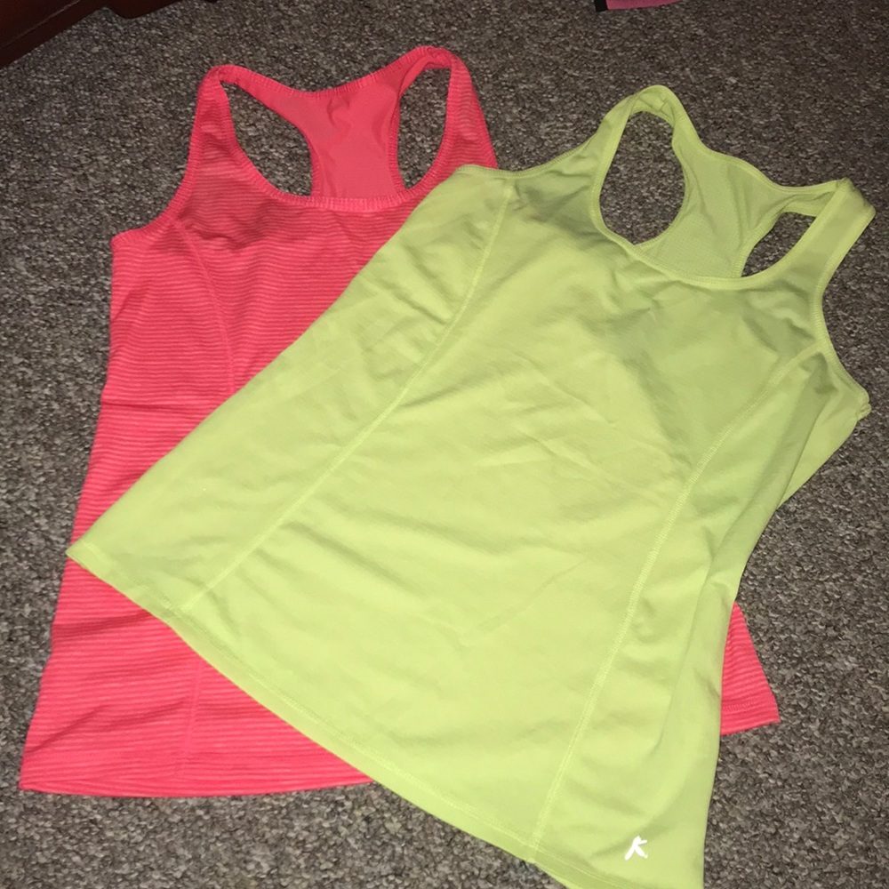 Neon workout tank